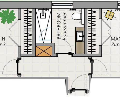 Villa FloridaDream, Plan 2/3, Manatee und Delphin Zimmer