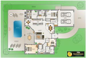 Villa FloridaDream, Grundriss Plan