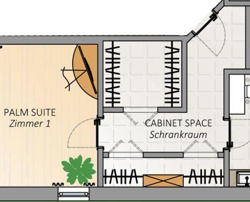 Villa FloridaDream, Plan Zimmer 1