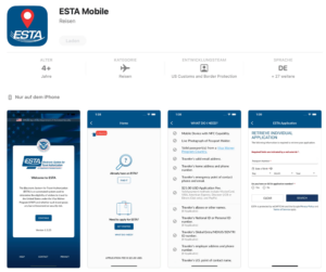 ESTA jetzt noch einfacher mit der APP